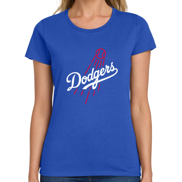 Northgate Dodgers Ladies Heavy Cotton 100% Cotton T Shirt Thumbnail