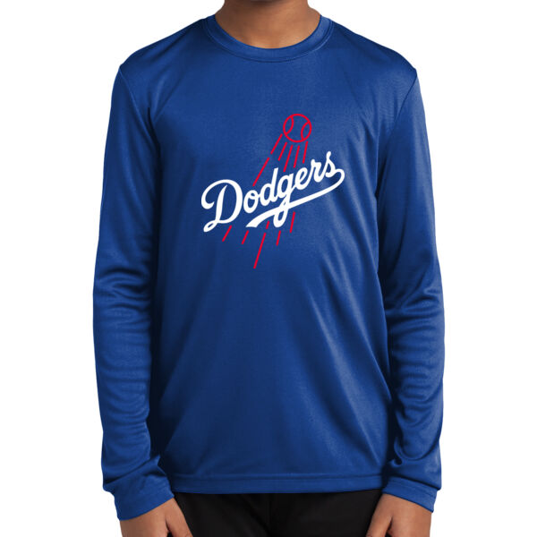 Northgate Dodgers Youth Long Sleeve PosiCharge ® Competitor Tee Thumbnail