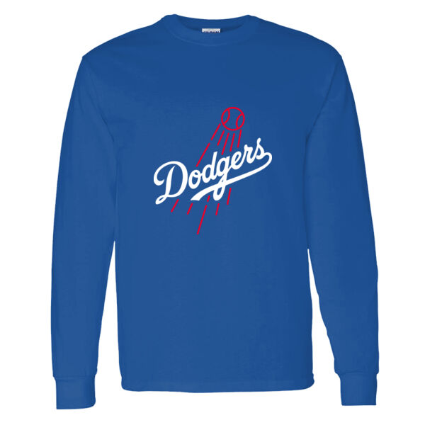 Northgate Dodgers Heavy Cotton 100% Cotton Long Sleeve T Shirt Thumbnail